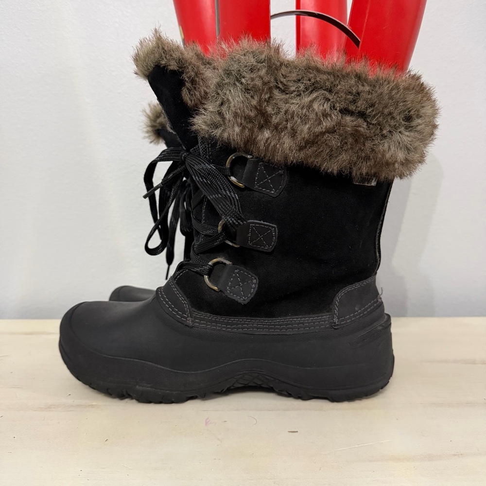 Khombu The Slope Black Winter Snow Boots Size 10